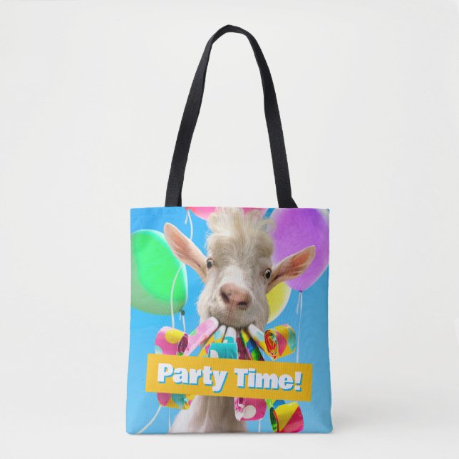 Bolso De Tela Cabra con Sopladores de Fiesta (Anverso)