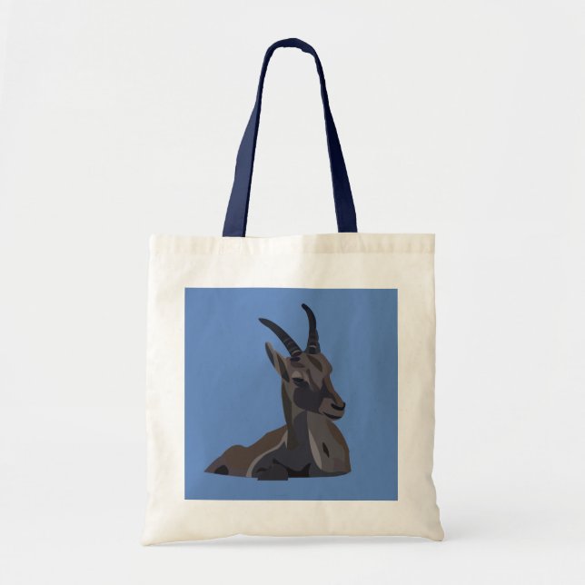 Bolso De Tela Cabra de Arte Animal Ibex Goat (Frente)