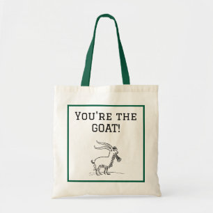 Bolso De Tela Cabra de dibujos animados linda, animal de granja 