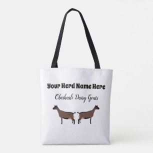 Bolso De Tela Cabra lechera Oberhasli personalizada