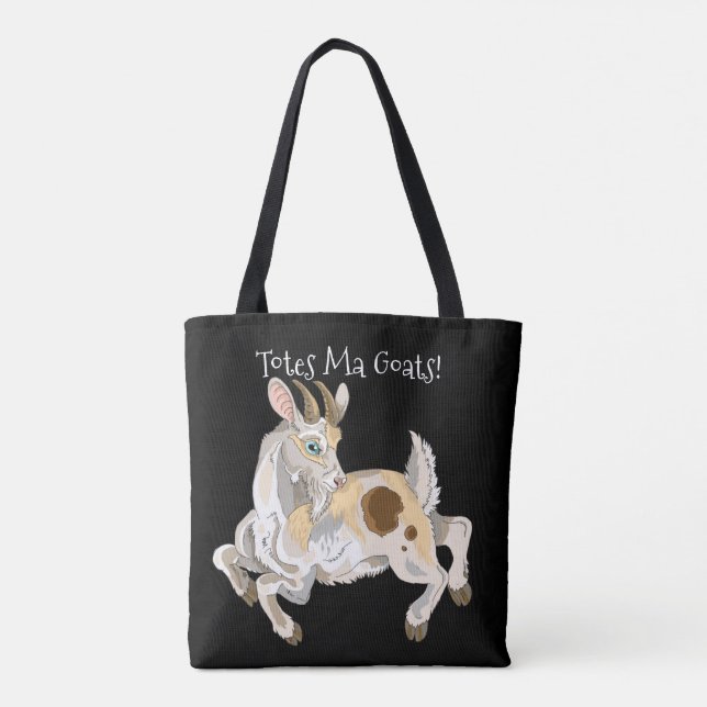 Bolso De Tela ¡Cabras de las mamáes de los totes! (Reverso)