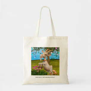 Bolso De Tela Cabrito de Dibujos Animados Divertido Arte de Jard
