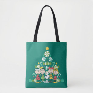 Bolso De Tela Cacahuetes   Árbol de Navidad de menta