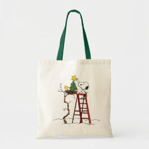 Bolso De Tela Cacahuetes Árbol de Navidad Snoopy & Woodstock