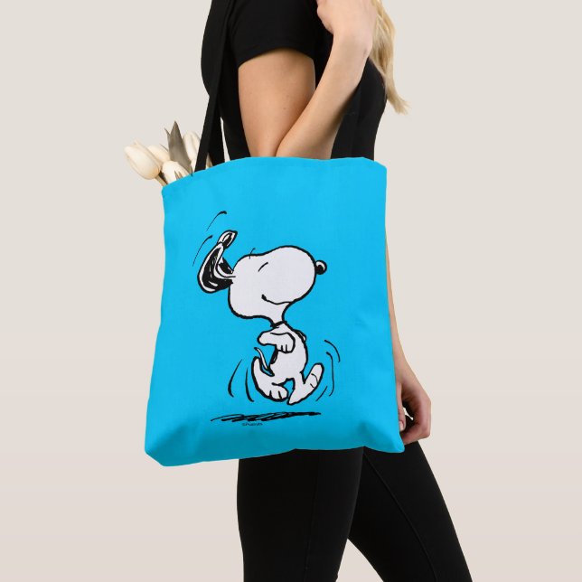 Bolso De Tela Cacahuetes | Baile Snoopy Happy (Detalle)