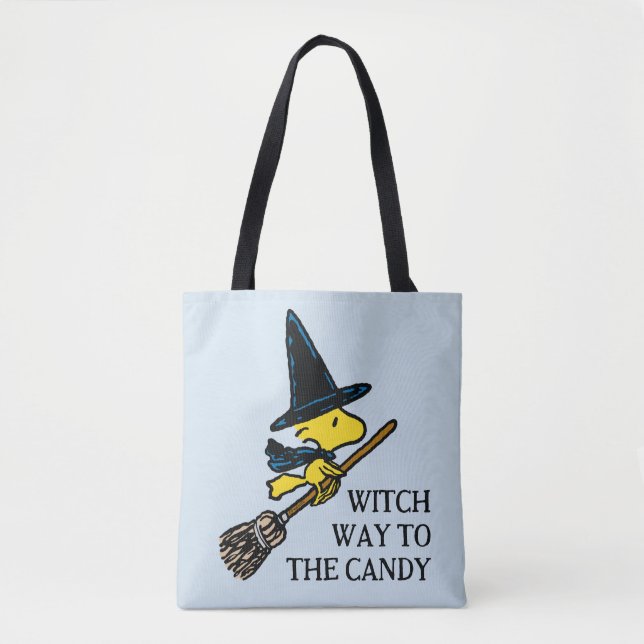 Bolso De Tela Cacahuetes | Bruja de Woodstock Halloween (Anverso)