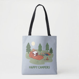 Bolso De Tela Cacahuetes   Camperas felices Snoopy y Woodstock