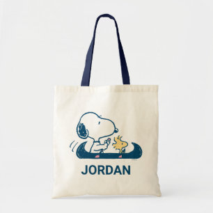 Bolso De Tela Cacahuetes   Canoa Snoopy & Woodstock