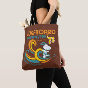 Bolso De Tela Cacahuetes Concurso Snoopy Surfboard Longboard