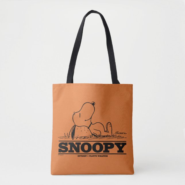 Bolso De Tela Cacahuetes | Descanso de Snoopy (Anverso)