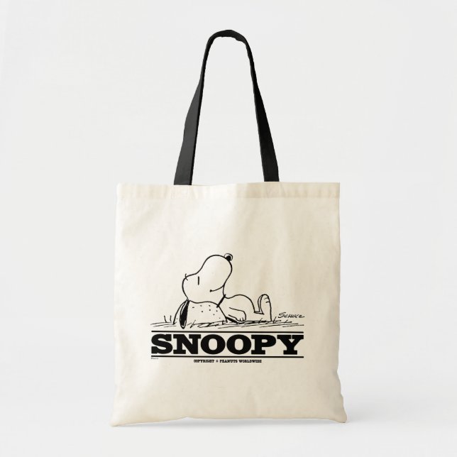 Bolso De Tela Cacahuetes | Descanso de Snoopy (Frente)