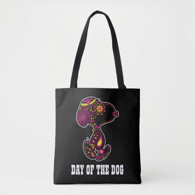 Bolso De Tela Cacahuetes | Día del perro morado (Anverso)