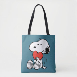 Bolso De Tela Cacahuetes EL DÍA DE SAN VALENTÍN Snoopy Heart