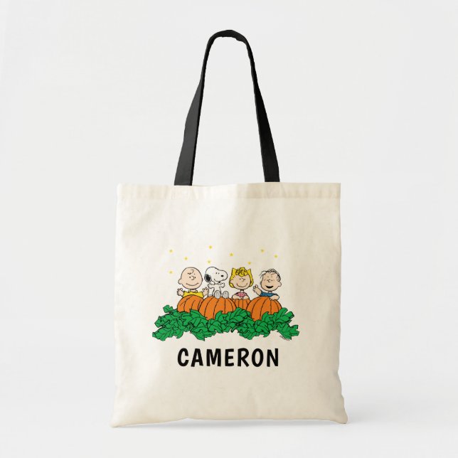 Bolso De Tela Cacahuetes | El Gran Parche De Calabaza (Frente)