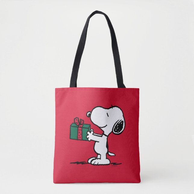 Bolso De Tela Cacahuetes | Entrega de Navidades Snoopy (Anverso)