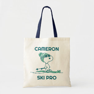 Bolso De Tela Cacahuetes   Esnoopia en los esquís
