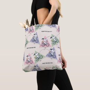 Bolso De Tela Cacahuetes Estaciones de Snoopy Bike Ride