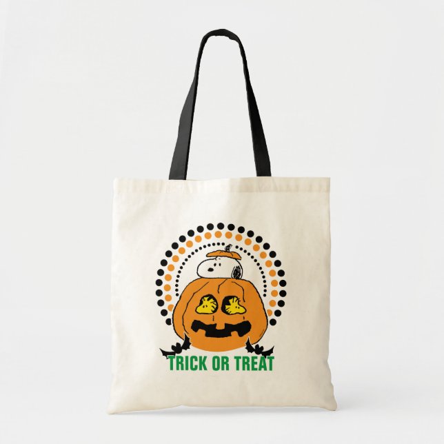 Bolso De Tela Cacahuetes | Feliz Halloween (Frente)