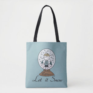 Bolso De Tela Cacahuetes   Globe de nieve Charlie Brown