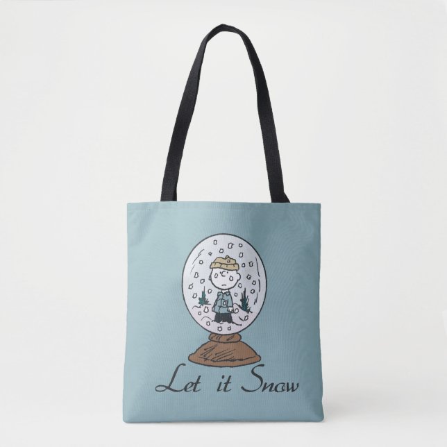 Bolso De Tela Cacahuetes | Globe de nieve Charlie Brown (Anverso)
