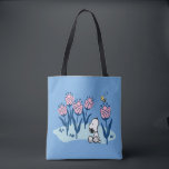 Bolso De Tela Cacahuetes | Jardín de flores Snoopy & Woodstock<br><div class="desc">Mira este divertido diseño de maní con Snoopy y Woodstock.</div>