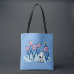 Bolso De Tela Cacahuetes | Jardín de flores Snoopy & Woodstock<br><div class="desc">Mira este divertido diseño de maní con Snoopy y Woodstock.</div>