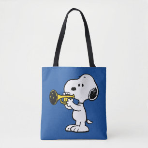 Bolso De Tela Cacahuetes Jugador de trompeta Snoopy