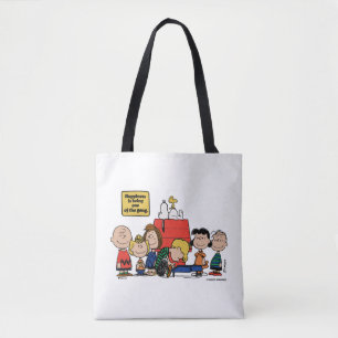 Bolso De Tela Cacahuetes   La felicidad es ser una pandilla