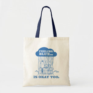 Bolso De Tela Cacahuetes   La Sensación De Azul Snoopy También E