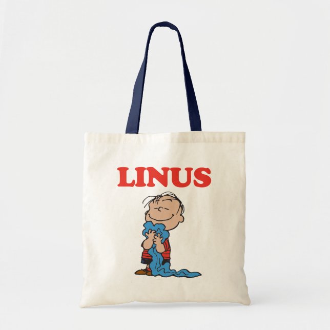 Bolso De Tela Cacahuetes | La sonrisa de Linus Blanket (Frente)