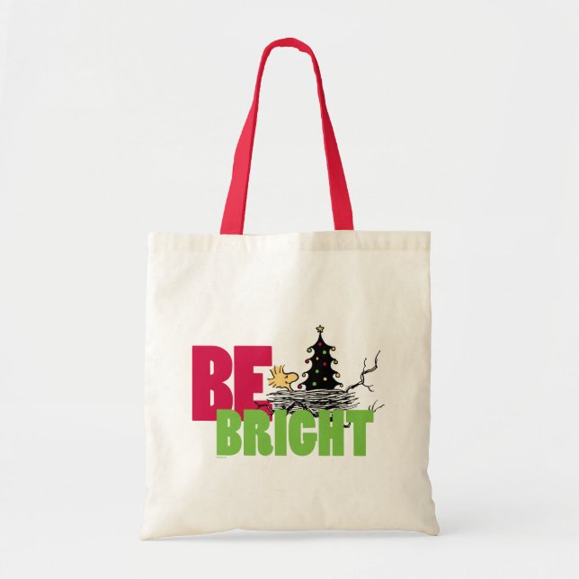 Bolso De Tela Cacahuetes | Los Navidades de Woodstock son brilla (Frente)