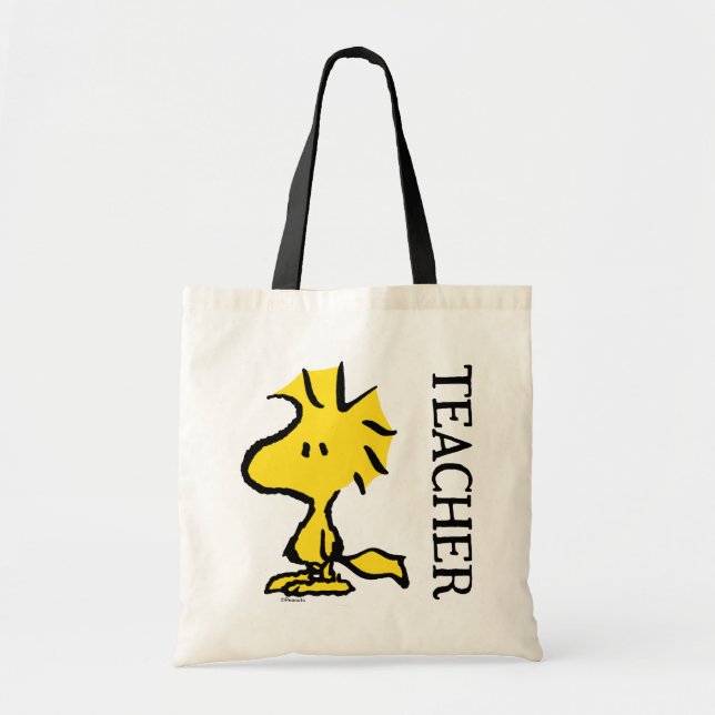 Bolso De Tela Cacahuetes | Maestra de Woodstock (Frente)