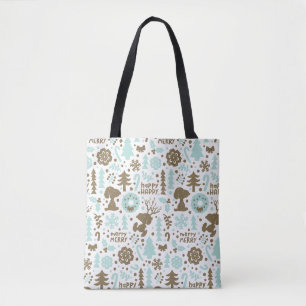 Bolso De Tela Cacahuetes   Patrón de Navidades escarpados