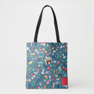 Bolso De Tela Cacahuetes Patrón de vacaciones Snoopy