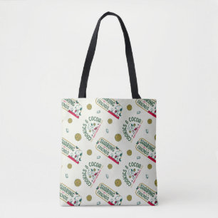 Bolso De Tela Cacahuetes   Patrón Snoopy & Woodstock Hot Cocoa
