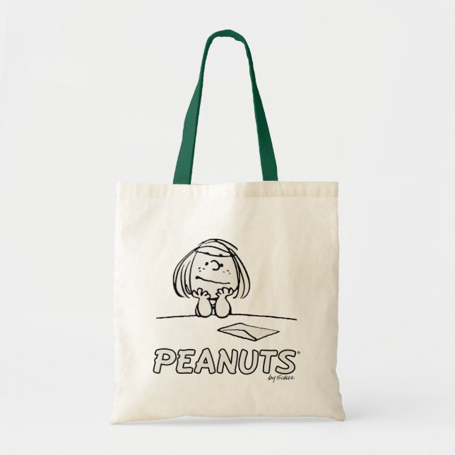 Bolso De Tela Cacahuetes | Peppermint Patty Thoughts (Frente)
