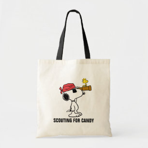 Bolso De Tela Cacahuetes Pirate Snoopy y Woodstock