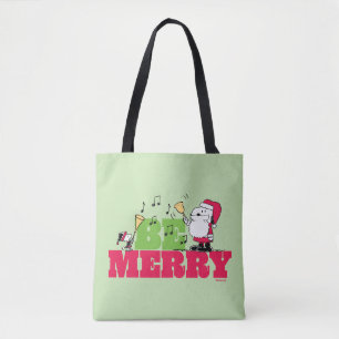 Bolso De Tela Cacahuetes Ser Feliz Navidad