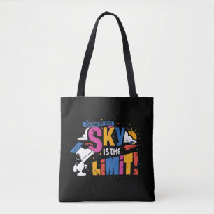Bolso De Tela Cacahuetes Snoopy El Cielo Es El Límite Graduación