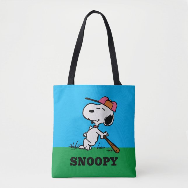 Bolso De Tela Cacahuetes | Snoopy en Bat (Anverso)