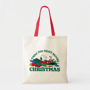 Bolso De Tela Cacahuetes Snoopy "Esta fue la noche antes de lo