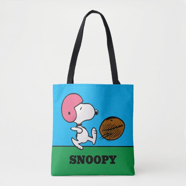 Bolso De Tela Cacahuetes | Snoopy Football Kicker (Anverso)