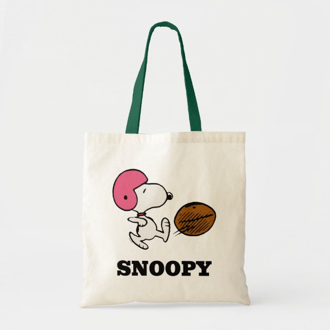 Bolso De Tela Cacahuetes | Snoopy Football Kicker (Frente)