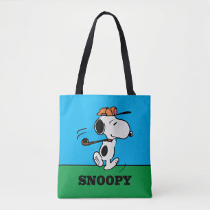 Bolso De Tela Cacahuetes   Snoopy Golf