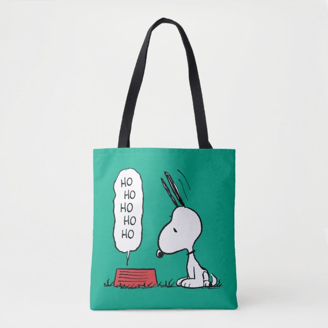 Bolso De Tela Cacahuetes | Snoopy Ho Ho Ho Ho Ho Food Dish (Anverso)