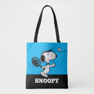 Bolso De Tela Cacahuetes Snoopy Juega Al Tenis
