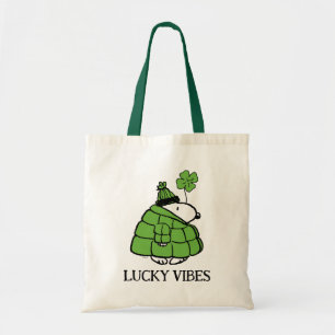 Bolso De Tela Cacahuetes Snoopy Lucky Clover