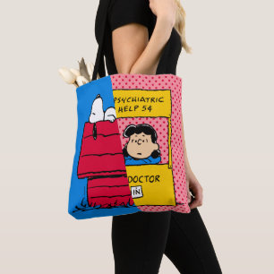 Bolso De Tela Cacahuetes   Snoopy & Lucy Half & Half