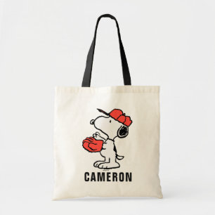 Bolso De Tela Cacahuetes   Snoopy Making the Catch