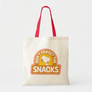 Bolso De Tela Cacahuetes   Snoopy No olvides los aperitivos
